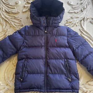 POLO Kids Puffer Coat with Detachable Hood